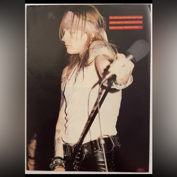 Guns N’ Roses Axl Rose pinup - Picture 1 of 1